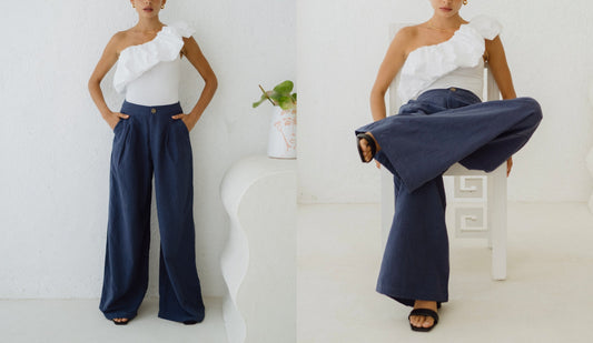 Women’s Navy Pants Outfit Ideas: What Tops to Wear?