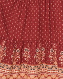 Ember Red Boho Midi Dress Ember Red Boho Midi Dress