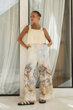 Lavinia Yellow Blue Abstract Jumpsuit Lavinia Yellow Blue Abstract Jumpsuit