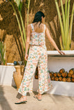 Paloma Brown Green Tropical Jumpsuit Paloma Brown Green Tropical Jumpsuit