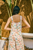 Paloma Brown Green Tropical Jumpsuit Paloma Brown Green Tropical Jumpsuit