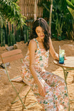 Paloma Brown Green Tropical Jumpsuit Paloma Brown Green Tropical Jumpsuit