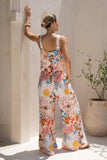 Lumeia Pink Tropical Jumpsuit Lumeia Pink Tropical Jumpsuit