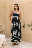 Luna Black Abstract Maxi Dress Luna Black Abstract Maxi Dress