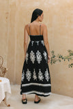 Luna Black Abstract Maxi Dress Luna Black Abstract Maxi Dress