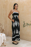 Luna Black Abstract Maxi Dress Luna Black Abstract Maxi Dress
