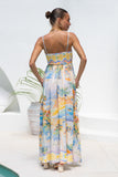 Solmar Multicolour Abstract Flared Maxi Dress Solmar Multicolour Abstract Flared Maxi Dress