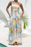 Solmar Multicolour Abstract Flared Maxi Dress Solmar Multicolour Abstract Flared Maxi Dress