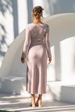 Effie Pink Long Sleeve Ribbed Maxi Dress Effie Pink Long Sleeve Ribbed Maxi Dress