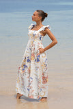 Melina Multicolour Floral Ruffle Jumpsuit Melina Multicolour Floral Ruffle Jumpsuit