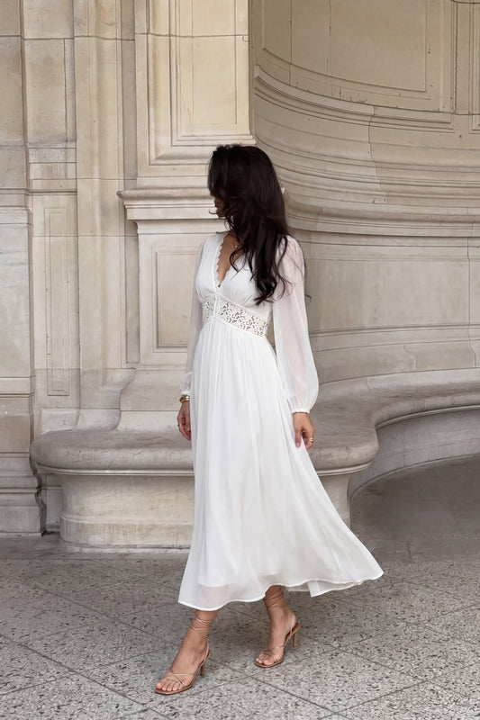 Brienna White Maxi Dress