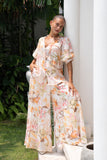 Lillian Orange Floral Wide Leg Pants Lillian Orange Floral Wide Leg Pants