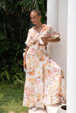 Lillian Orange Floral Wide Leg Pants Lillian Orange Floral Wide Leg Pants