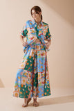 Praia Multicolour Tropical Wide Leg Cropped Pants Praia Multicolour Tropical Wide Leg Cropped Pants