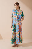 Praia Multicolour Tropical Wide Leg Cropped Pants Praia Multicolour Tropical Wide Leg Cropped Pants