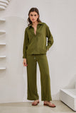 Page Khaki Green Cupro Shirt Page Khaki Green Cupro Shirt