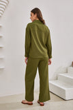 Page Khaki Green Cupro Shirt Page Khaki Green Cupro Shirt