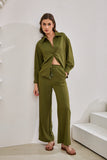 Page Khaki Green Cupro Shirt Page Khaki Green Cupro Shirt