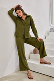Page Khaki Green Cupro Shirt Page Khaki Green Cupro Shirt