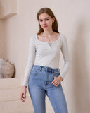 Ada Grey Ribbed Long Sleeve Top Ada Grey Ribbed Long Sleeve Top