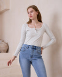 Ada Grey Ribbed Long Sleeve Top Ada Grey Ribbed Long Sleeve Top