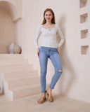 Ada Grey Ribbed Long Sleeve Top Ada Grey Ribbed Long Sleeve Top