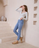 Ada Grey Ribbed Long Sleeve Top Ada Grey Ribbed Long Sleeve Top