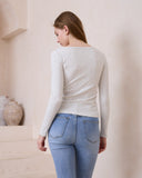 Ada Grey Ribbed Long Sleeve Top Ada Grey Ribbed Long Sleeve Top