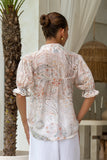 Faye Multicolour Paisley Puff Sleeve Blouse Faye Multicolour Paisley Puff Sleeve Blouse