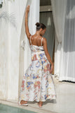 Melina Multicolour Floral Wide Leg Cropped Pants Melina Multicolour Floral Wide Leg Cropped Pants