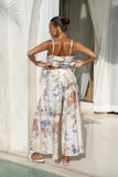 Melina Multicolour Floral Wide Leg Cropped Pants Melina Multicolour Floral Wide Leg Cropped Pants