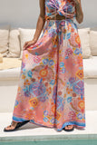 Serafina Pink Blue Boho Wide Leg Pants Serafina Pink Blue Boho Wide Leg Pants