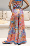Serafina Pink Blue Boho Wide Leg Pants Serafina Pink Blue Boho Wide Leg Pants