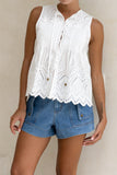 Posey White Eyelet Top Posey White Eyelet Top