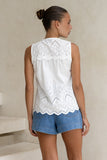Posey White Eyelet Top Posey White Eyelet Top