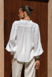Freya White Balloon Sleeve Blouse Freya White Balloon Sleeve Blouse
