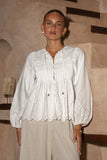Posie White Eyelet Long Sleeve Top Posie White Eyelet Long Sleeve Top