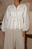 Posie White Eyelet Long Sleeve Top Posie White Eyelet Long Sleeve Top