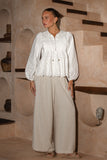 Posie White Eyelet Long Sleeve Top Posie White Eyelet Long Sleeve Top