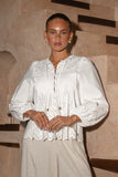 Posie White Eyelet Long Sleeve Top Posie White Eyelet Long Sleeve Top