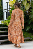 Lira Brown Spot Lace Trim Blouse Lira Brown Spot Lace Trim Blouse