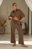 Rize Chocolate Brown Pants Rize Chocolate Brown Pants