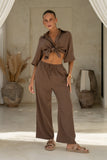 Rize Chocolate Brown Pants Rize Chocolate Brown Pants