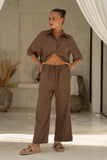 Rize Chocolate Brown Pants Rize Chocolate Brown Pants