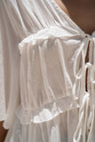 Josienne White Frill Tie Detail Blouse Josienne White Frill Tie Detail Blouse