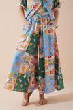 Praia Multicolour Tropical Wide Leg Cropped Pants Praia Multicolour Tropical Wide Leg Cropped Pants