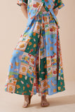 Praia Multicolour Tropical Wide Leg Cropped Pants Praia Multicolour Tropical Wide Leg Cropped Pants
