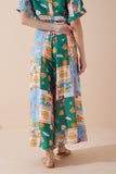 Praia Multicolour Tropical Wide Leg Cropped Pants Praia Multicolour Tropical Wide Leg Cropped Pants