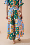 Praia Multicolour Tropical Wide Leg Cropped Pants Praia Multicolour Tropical Wide Leg Cropped Pants
