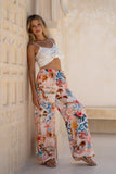 Lumeia Pink Tropical Pants Lumeia Pink Tropical Pants